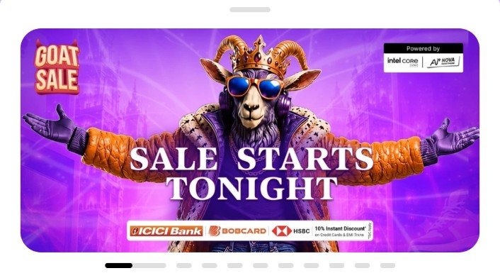 ContestPost's tweet photo. GOAT SALE Tonight #sale #flipkartsale https://t.co/cxKKs5pHsu