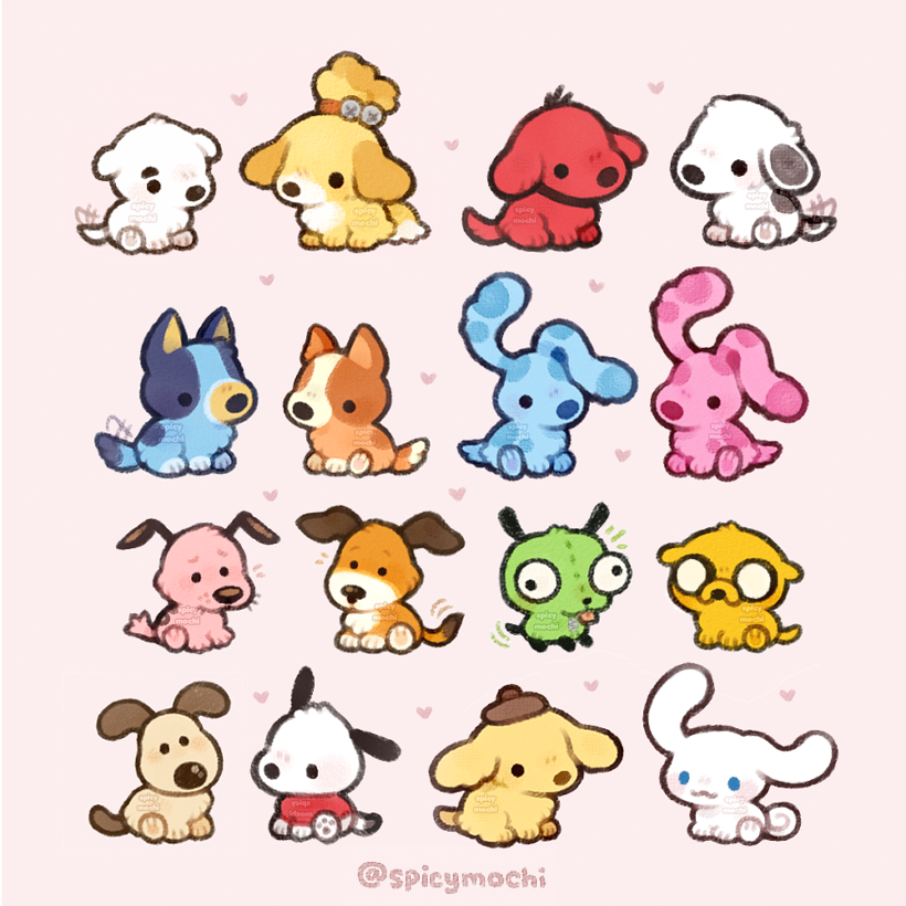 spicy_mochi's tweet photo. pick a cartoon puppy to adopt! https://t.co/Mq8PRDRIvz