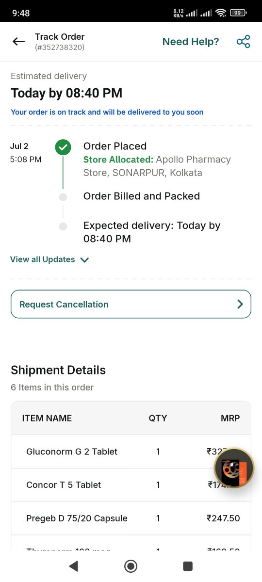narayanime's tweet photo. what happened if something bad happens to the patient? will you take the responsibility or should I file a complaint to consumer court for misleading promise about medicines?
Contact number: 943225473
Order number 352738320
@Apollo24x7 https://t.co/UQ69DUY6DP