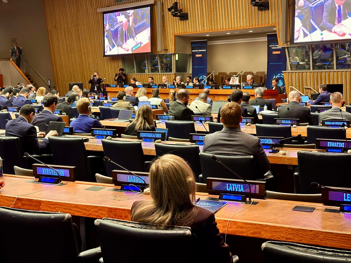 LatviaUN_NY's tweet photo. 🇱🇻 Latvia has achieved significant results in countering terrorist financing during the 6th round of the FATF/MONEYVAL evaluation.

🇱🇻 Delighted to share our lessons learned at the High-Level Conference on #Counterterrorism.

🇱🇻 During the session on the global #terrorism threat landscape, Latvia highlighted:

🔹 The importance of regional cooperation and information sharing.

🔹 The need for all Member States to make full use of regional mechanisms and strengthen capacity through available UN cooperation mechanisms.

🙏 Special thanks to Prosecutor Kristīna Grunte of the Office of the Prosecutor General of Latvia for presenting Latvia's achievements in preventing terrorist financing.