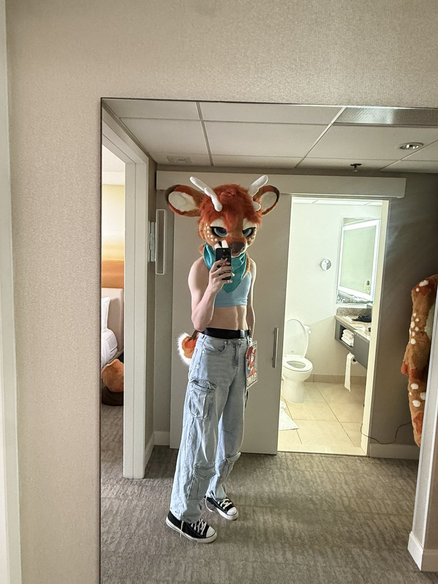 flamethefawn's tweet photo. how to find me at AC! 

✅give me strawb soju!
✅invite me to parties!
✅get pics with me!
✅run me over with a truck!

❌touch me weird without consent!
❌take pictures of me out of suit
❌stalk me 
❌not hit me with a truck! https://t.co/C260famq7Z
