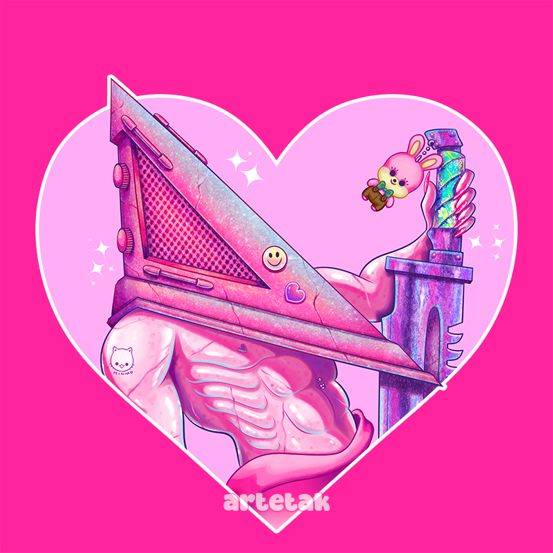 artetak's tweet photo. Redrew my Pyramidhead from a few years ago https://t.co/Z4YQnWvJEV