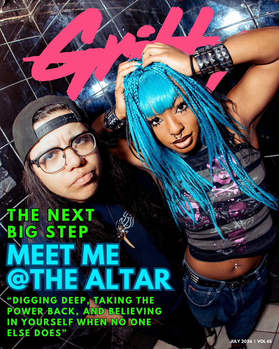 grittynpinklife's tweet photo. Our July cover stars, @MMATAband ✨

We caught up with the band to talk about taking up space in the pop-punk scene, their latest single "Strung Out," and what's next.

🔗: https://t.co/CGxxT7chB9

📸: Haley Mewborn + Leigh Ann Rodgers
🎨: Mikayla Wells https://t.co/GlKJPPa6wg