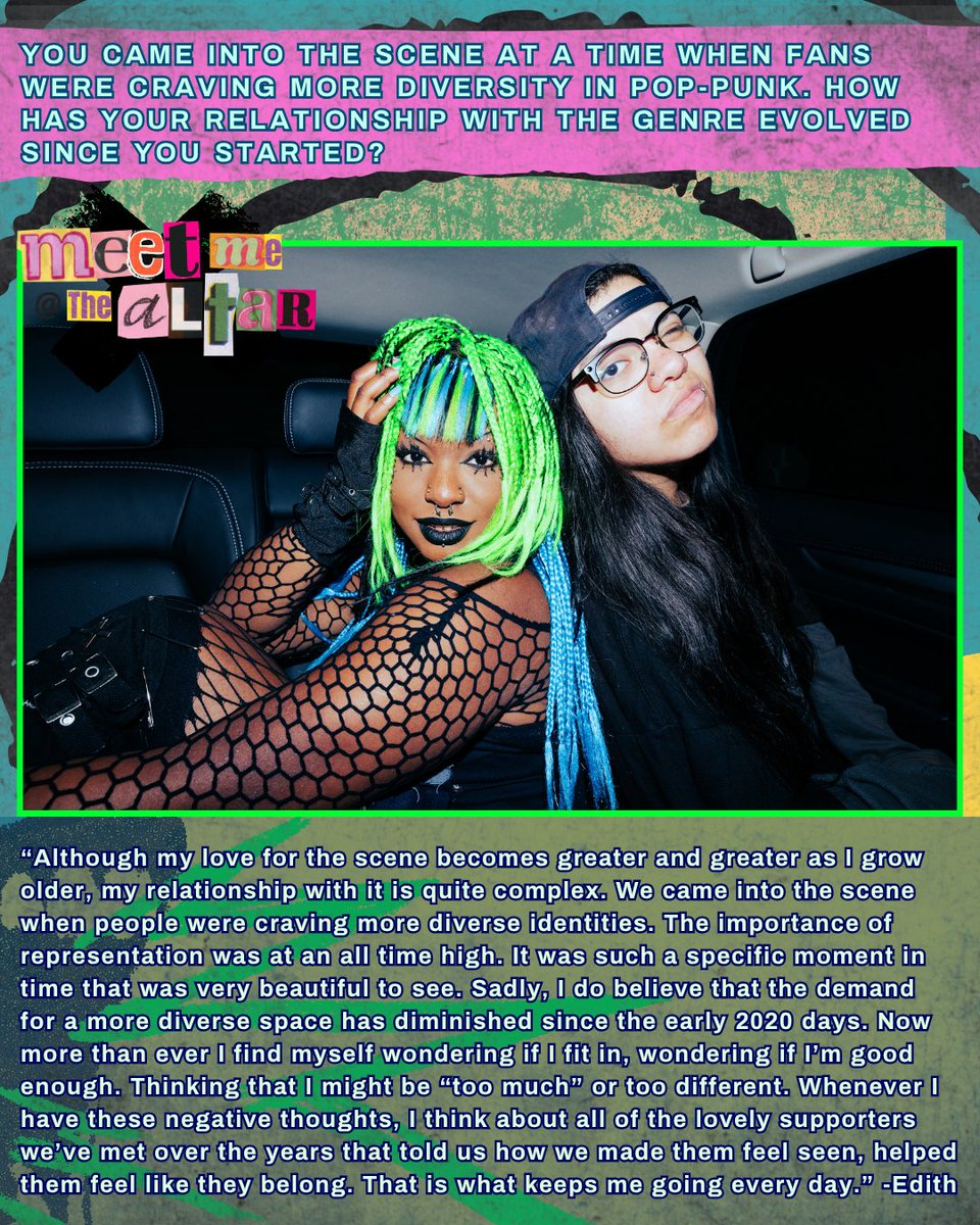 grittynpinklife's tweet photo. Our July cover stars, @MMATAband ✨

We caught up with the band to talk about taking up space in the pop-punk scene, their latest single "Strung Out," and what's next.

🔗: https://t.co/CGxxT7chB9

📸: Haley Mewborn + Leigh Ann Rodgers
🎨: Mikayla Wells https://t.co/GlKJPPa6wg