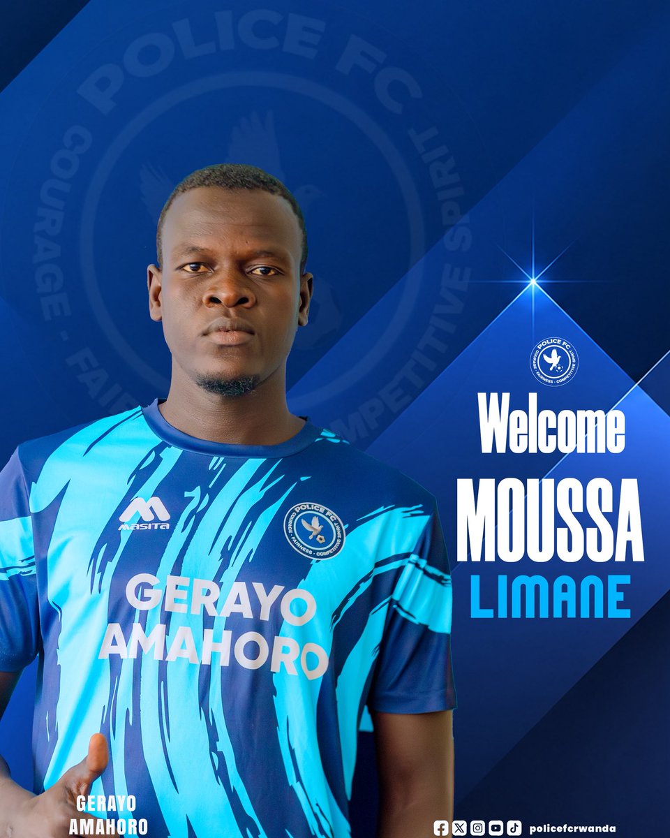 policefcrwanda's tweet photo. Welcome to Police FC, Moussa Limane!
We are delighted to announce the signing of 24-year-old striker Moussa Limane from Asante Kotoko.
Moussa joins Police FC on a two-year contract.
#WelcomeMoussa #PoliceFC #NewSigning #WeArePoliceFC https://t.co/EUHxIdJT2n