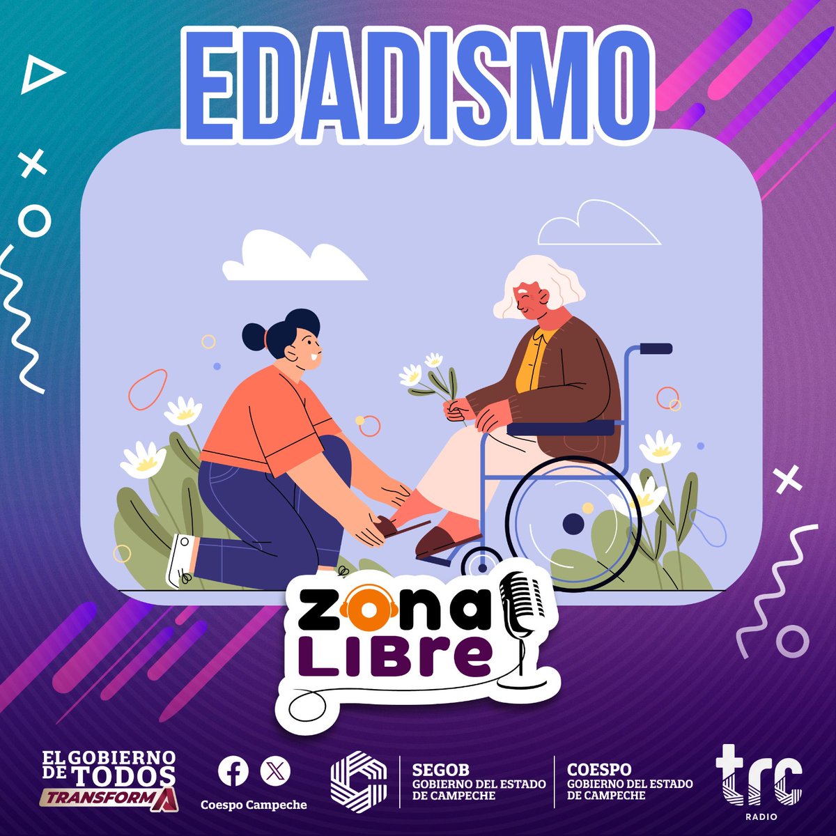 CoespoCampeche's tweet photo. 🎙️Acompáñanos en una conversación sobre Edadismo, para conocer cómo los estereotipos y la discriminación por edad impactan en la vida de las personas y qué podemos hacer para construir una sociedad más inclusiva. 

🕔 5:00 pm
📻 89.3 FM y 920 AM de TRC Radio
📱 Facebook Live https://t.co/m5ZxgHESkc