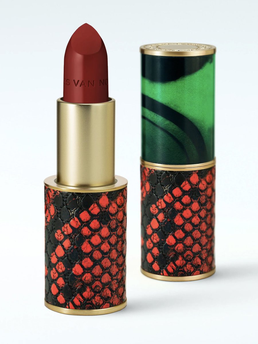 hionfashion's tweet photo. Dries Van Noten’s refillable lipstick cases are like collectible art pieces https://t.co/GdSQnrUO85