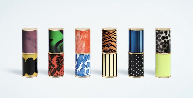 hionfashion's tweet photo. Dries Van Noten’s refillable lipstick cases are like collectible art pieces https://t.co/GdSQnrUO85