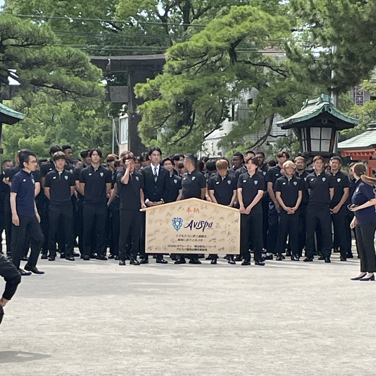 Sayma76's tweet photo. 2026年7月2日（木）アビスパ福岡　必勝祈願（筥崎宮）① https://t.co/ToECALC7Jy