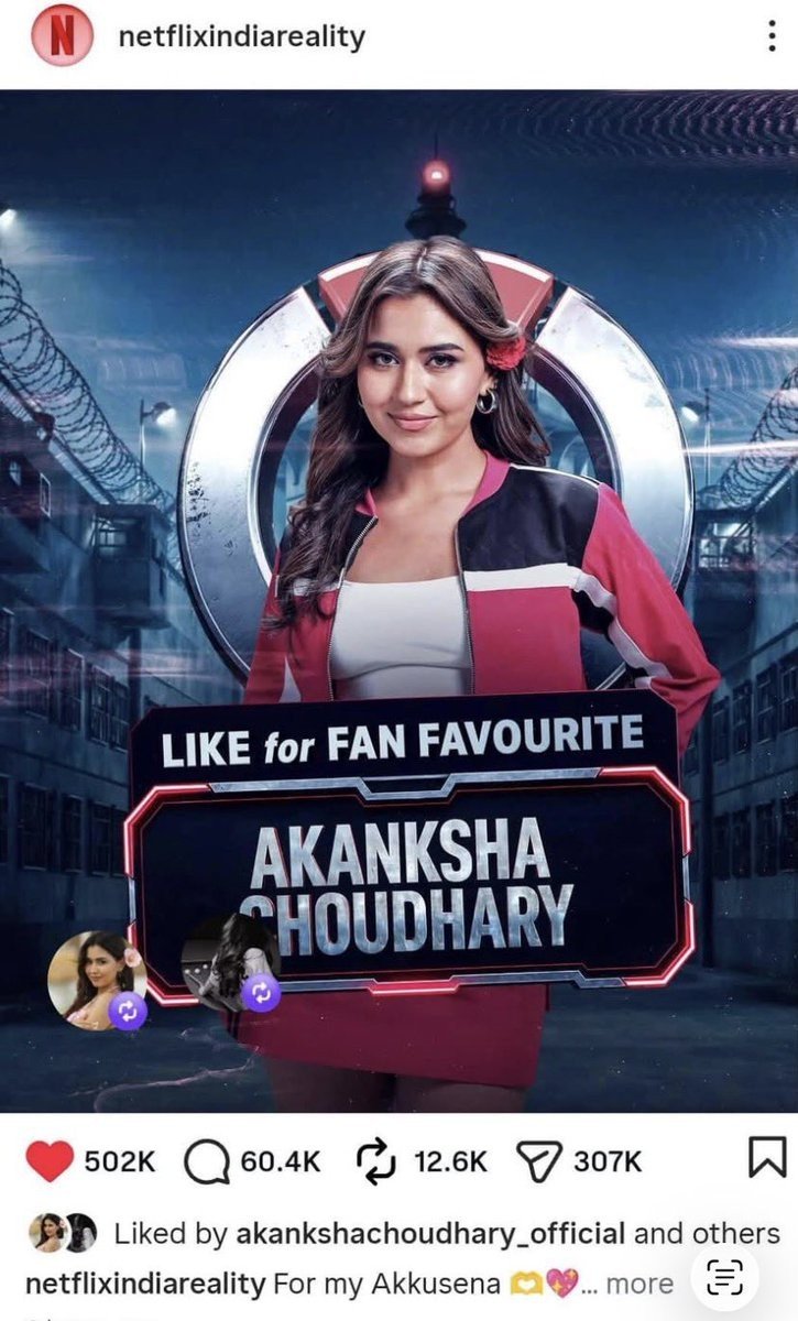 Adrija333's tweet photo. We won even without collabs 🔥 That's the power of Akku Sena 🔥

#AkankshaChoudhary #lockupp2 https://t.co/vG8vXBojXT