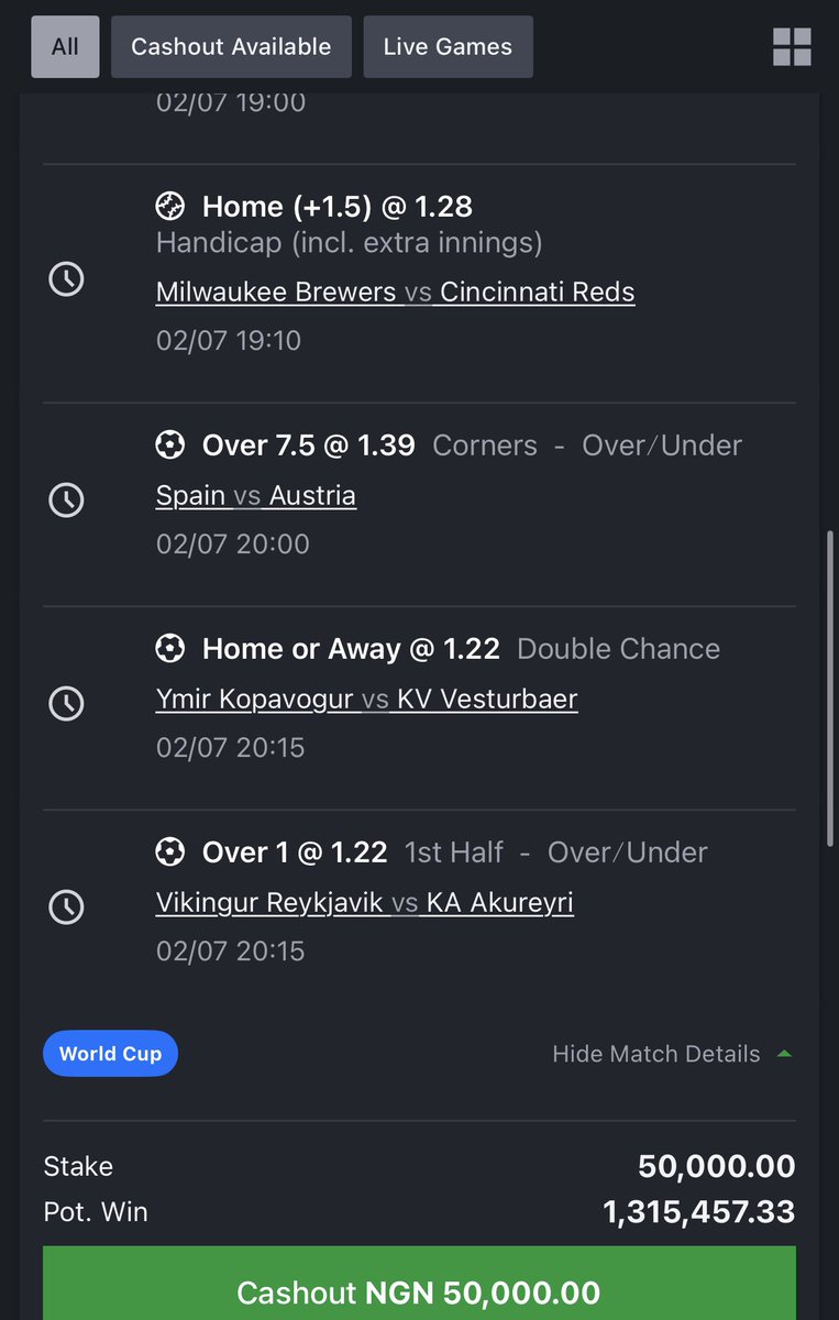 FoluboiNg's tweet photo. 20 odds is ready 

Code posted here 👉🏿 https://t.co/3aqXp4Bb9Q https://t.co/4sHI3112A4