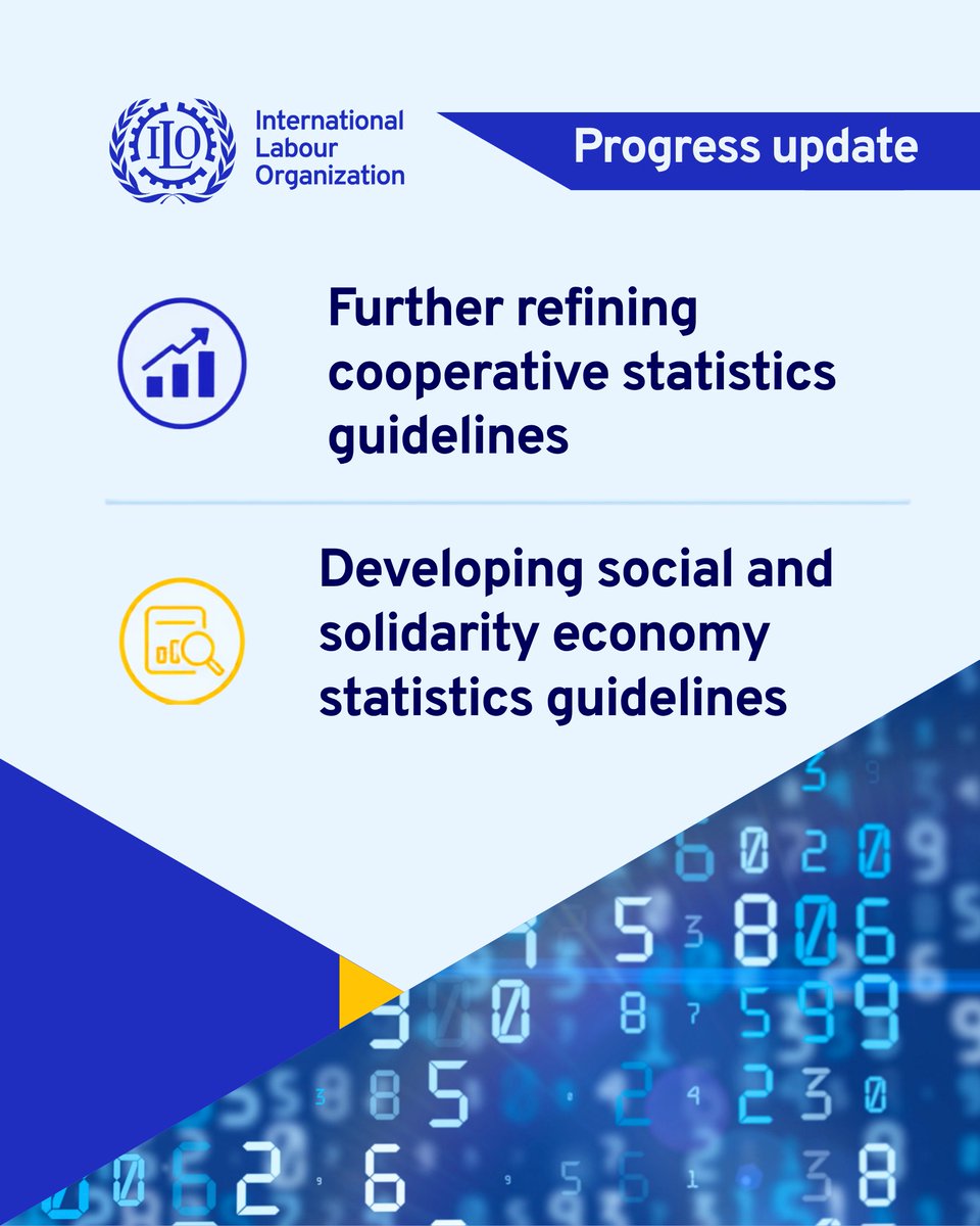 ilocoopsse's tweet photo. 📊 Two @ILO-led working groups on cooperative &amp; #SSE statistics made great progress in June 2026, advancing the methodological foundations needed to improve their recognition in official statistics &amp; policy frameworks.

https://t.co/0badDJkUlX https://t.co/hbgBtKez31