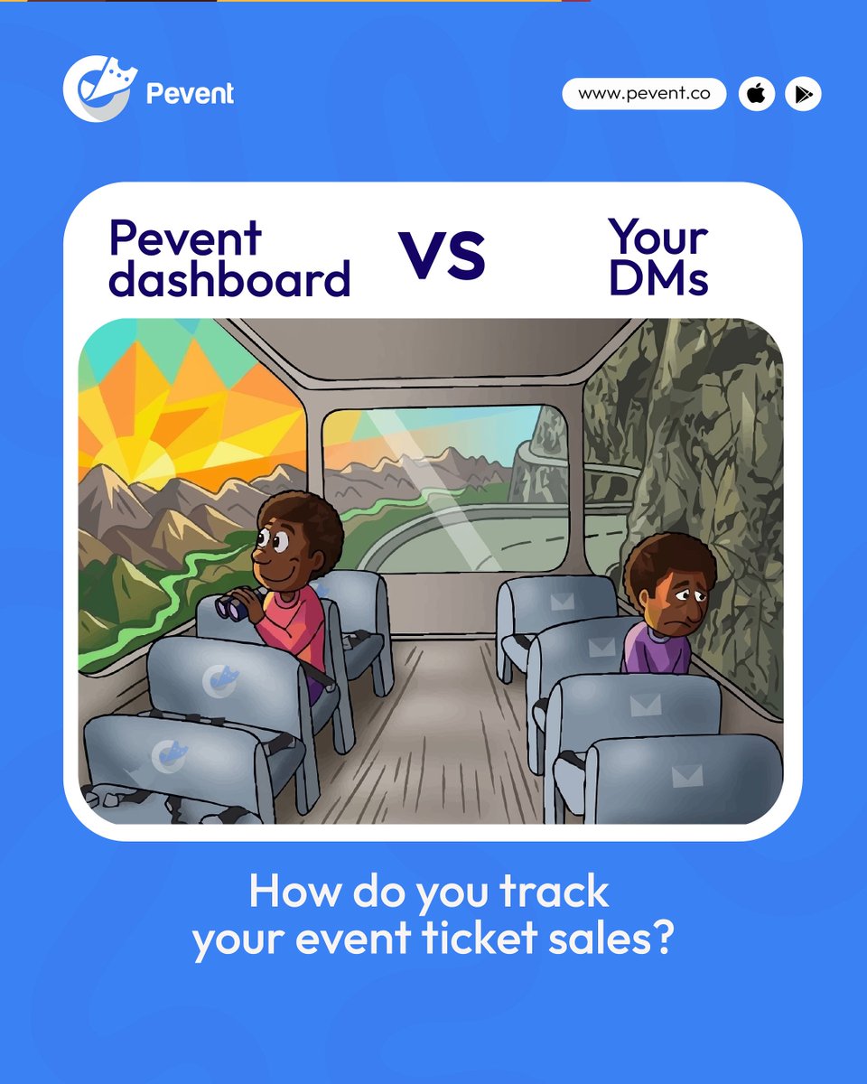 PeventNG's tweet photo. Your DMs are not a ticketing system.

Stop losing money to sales errors, wrong headcounts & unconfirmed payments.

Use @PeventNG instead:

✅ Real-time ticket tracking
✅ Automatic attendee lists
✅ Instant payment confirmation
✅ Revenue & payout dashboard

One App. One dashboard. Zero wahala