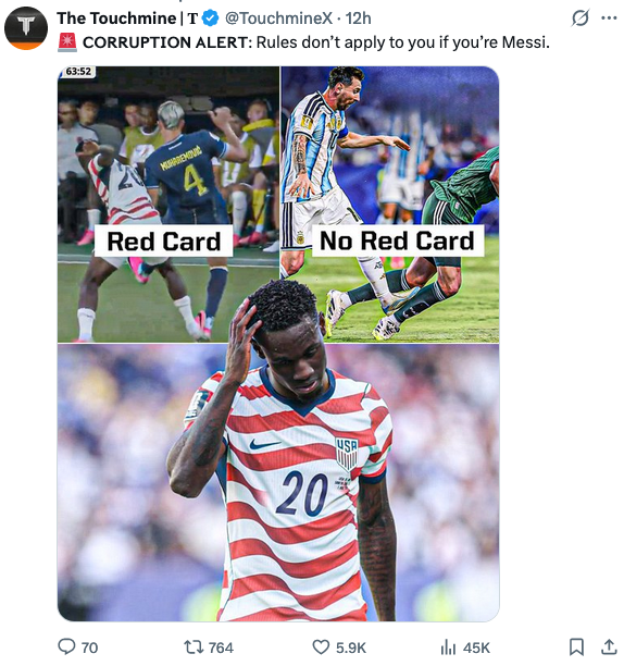 BlackQueenLara's tweet photo. #GetItRight #Trump wants this #WorldCup to be used as a #WhiteSupremacy's #PROPAGANDA tool 4 white Americans, who in MAJORITY chose the #BlackCulture (#Music #Fashion #Sports etc) 4 the #GoodLife when I was living in #USA? Could be why #Nazi-friendly #Argentine & #Messi are sc@ms https://t.co/beEw8f37DZ