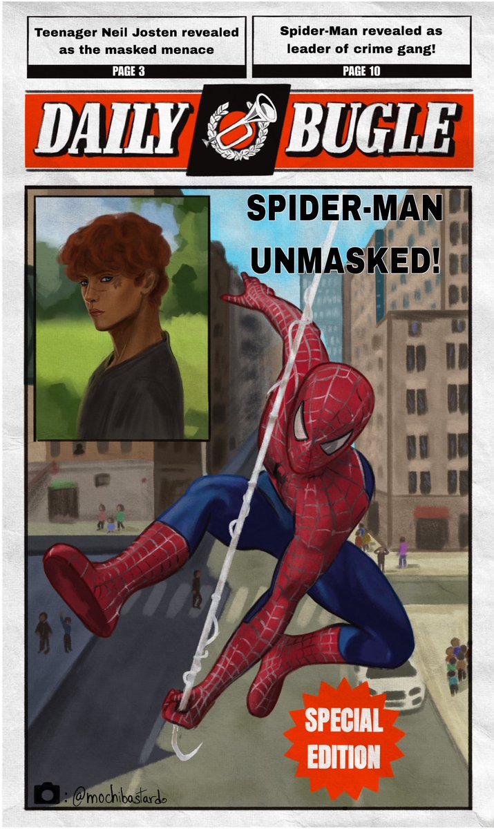 mochibastardo's tweet photo. im never drawing in this perspective ever again 
btw spiderneil 

#aftg https://t.co/jawck9NLUF