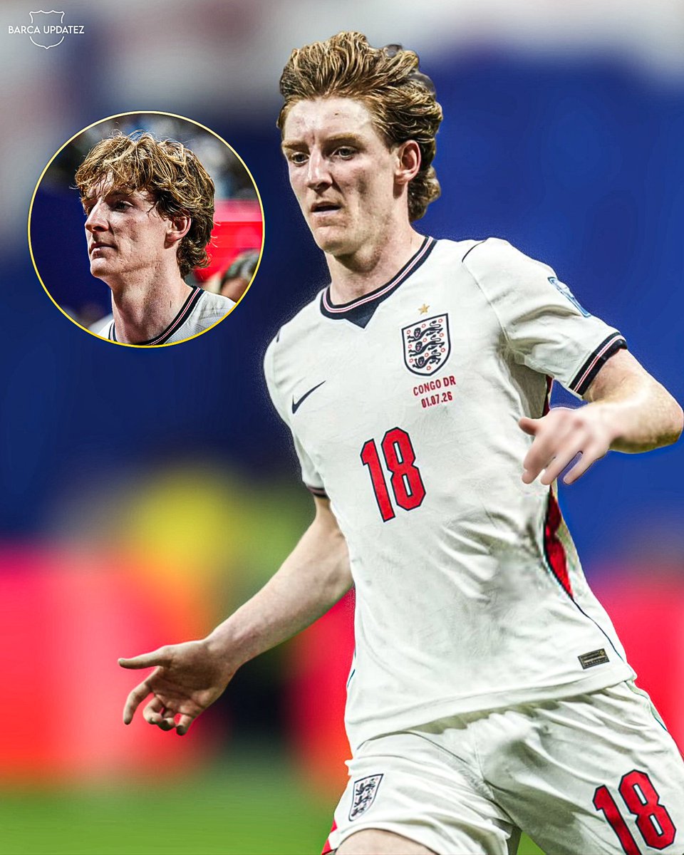 barca_updatez's tweet photo. Our new signing Anthony Gordon came off the bench to grab two assists on Wednesday as England came from behind to beat DR Congo 2-1 at World Cup 2026.

Gordon had an incredible impact, setting up both of Kane's goals after he was introduced from the bench in the 60th minute. 🔥 https://t.co/UIyN2Xdzpc