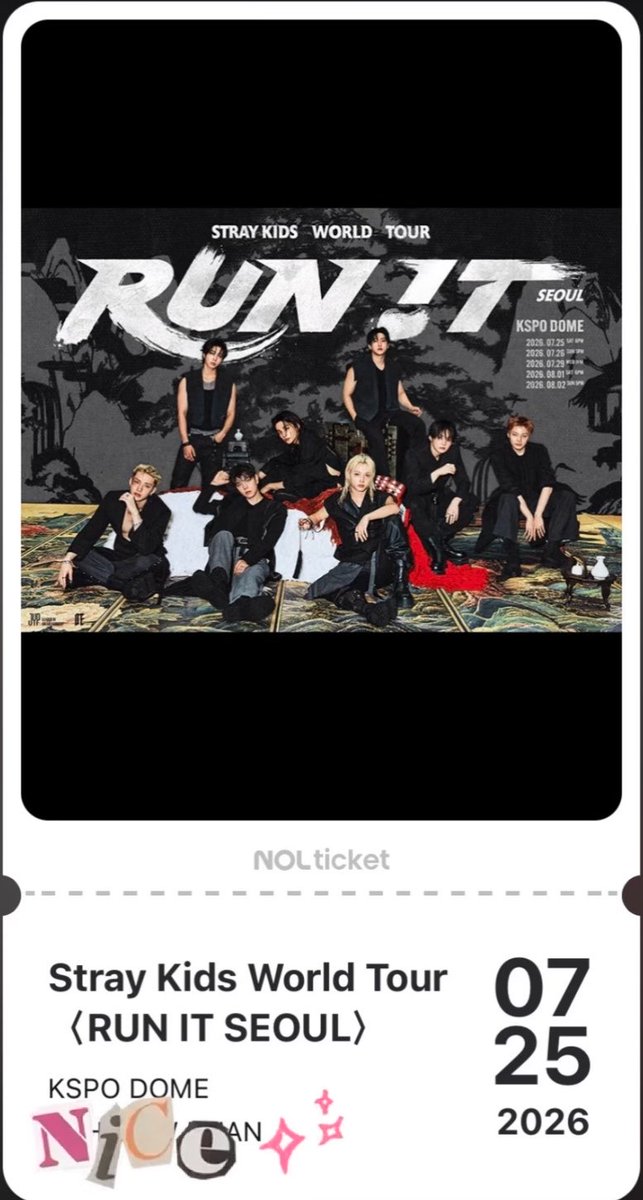 Zzdugi's tweet photo. 🇰🇷 WTS / LFB
🎫 Stray Kids (스트레이 키즈) World Tour 

• 3× Floor Standing (S1 &amp; S4)
• 3× 1F Reserved Seats
• 3× 2F Reserved Seats

✨ Side-by-side seats
🌍 International fans 

#StrayKids 
#RUNIT #RUN_IT_SEOUL
#StrayKidsComeBack
#YouMakeStrayKidsStay #RUN_IT_SEOUL https://t.co/Bl8lQNAUp8
