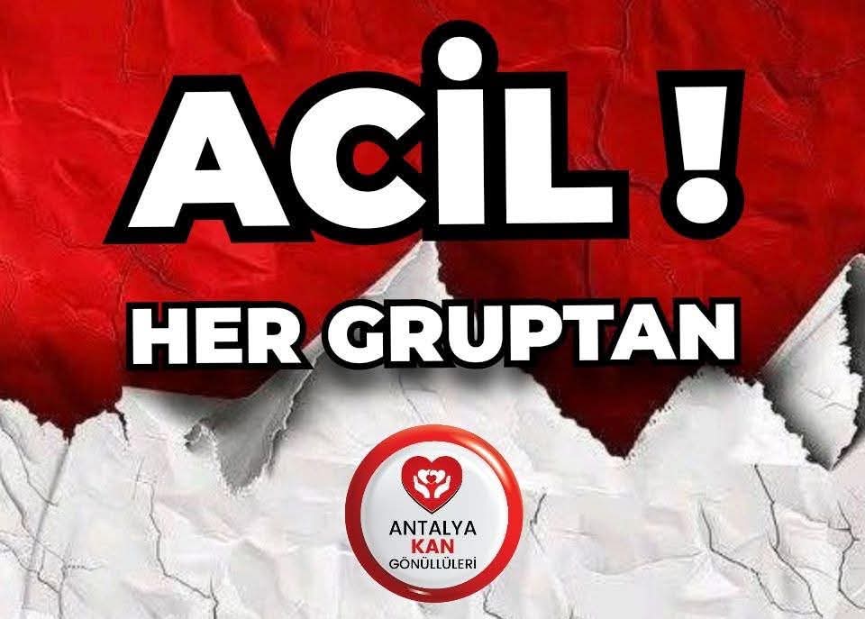 blksr22's tweet photo. #ACİL ! AMELİYATA ALINACAK GRUP FARKETMİYOR!! 

#Antalya EĞİTİM ARAŞTIRMA Hastanesinde ameliyata alınacak olan "CENNET ALPDOĞAN" Adlı Hastamızın  2 ÜNİTE #HERHANGİBİRGRUPTAN  KIRMIZI #KAN İhtiyacı Vardır Siz Duyarlı Dostlarımızın Dikkatine Ve Şimdiden Teşekkürler.
📞  0 532 202 88 04
02.07.2026    17:20
#antalya #antalyakangönüllüleri
KANLAR HASTA ADINA KIZILAY KAN ALIM MERKEZLERİNDE VERİLECEKTİR