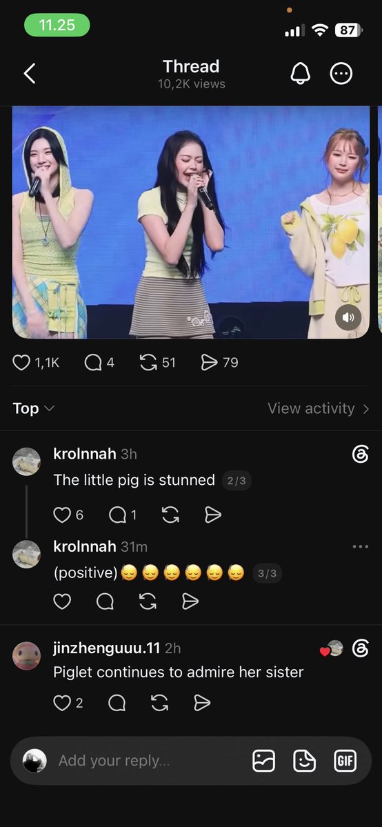 jaynajae's tweet photo. ada postingan soal Carmen di app sebelah, pake bahasa cina, ini apa sih artinya kok di translate jadi Piglet/pig gitu yaa? https://t.co/vQrgZv1pfw