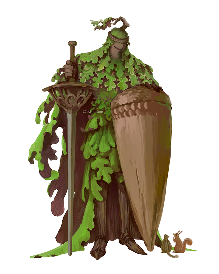 estflorane's tweet photo. The critters are fascinated by the Oak Knight's shield! 🌿 https://t.co/q3DOxESPBF