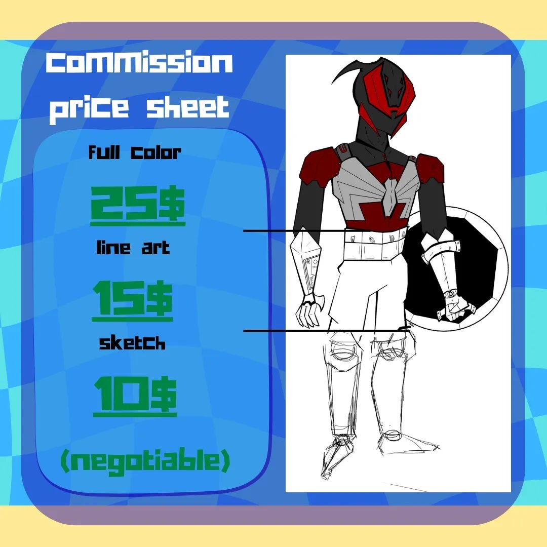 2777Rex's tweet photo. COMMISSIONS OPEN / COMISIONES ABIERTAS
Ya están abiertos los cupos para comisiones. Si quieres ver a tus personajes con mi estilo de dibujo, este es el momento.
Lo que SÍ hago / WHAT I DO:
OCs (Original Characters)
Character Design / Diseño de personajes
Fanarts
NSFW (Consultar) https://t.co/4qijMW8BT0