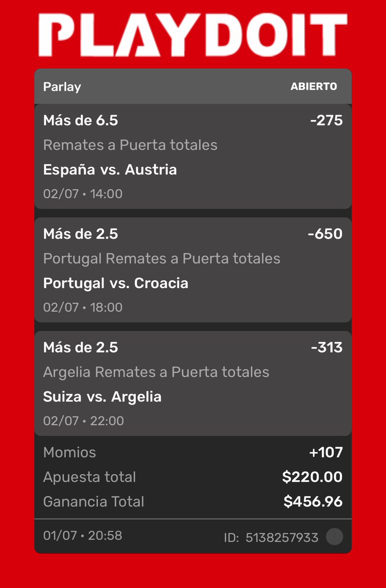 BatoBetsMX's tweet photo. BATOOOS, van 3 días cobrando TODO… hoy es el 4️⃣

💰estas son las LOCKS para HOY.

🇪🇸ESPAÑA VS AUSTRIA🇦🇹 
🇵🇹PORTUGAL VS CROACIA🇭🇷 
🇨🇭SUIZA VS ARGELIA🇩🇿 
#mundialdefútbol2026 #lamineyamal #españa https://t.co/7qLzMU4es7