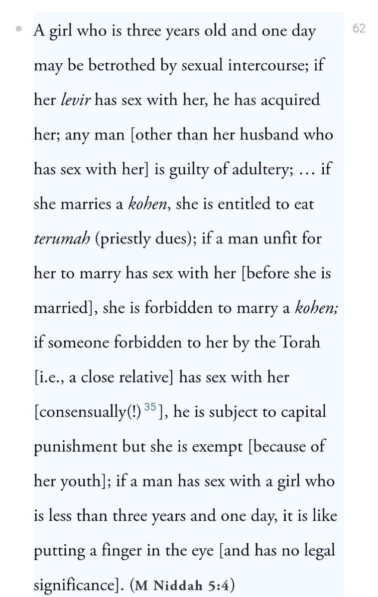 AdolfMishima's tweet photo. @larry81768 @DavidBRich999 @indexred @asukagrypr Jewish men used to marry their niece when they reached 3 yo and if they get caught doing it to a NON jewish girl the 3 yo is getting executed by the rabbis for causing the jew temptation… damn sexy 3 yo amirite? Oy vey https://t.co/ycE5kon1v7