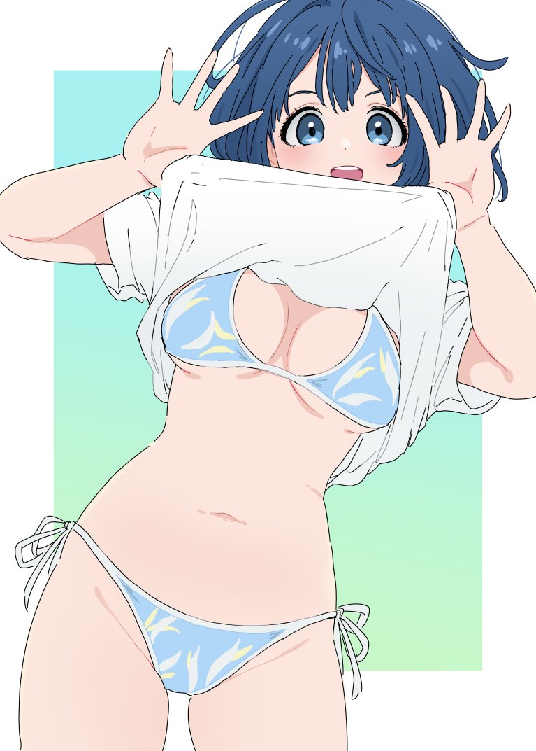 roonyan's tweet photo. 八奈見の日か…あまり描けてないのでもっと描きたい…水着しか描いてないが… https://t.co/kypVN3gjad