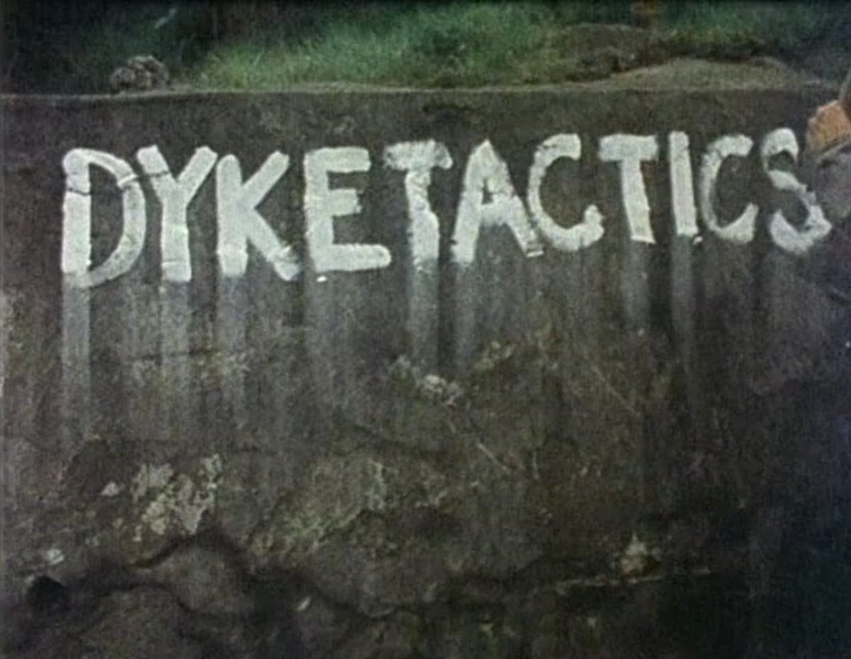 angelscy_com's tweet photo. dyketactics, 1974 directed by barbara hammer. https://t.co/L1BMm3Pks0