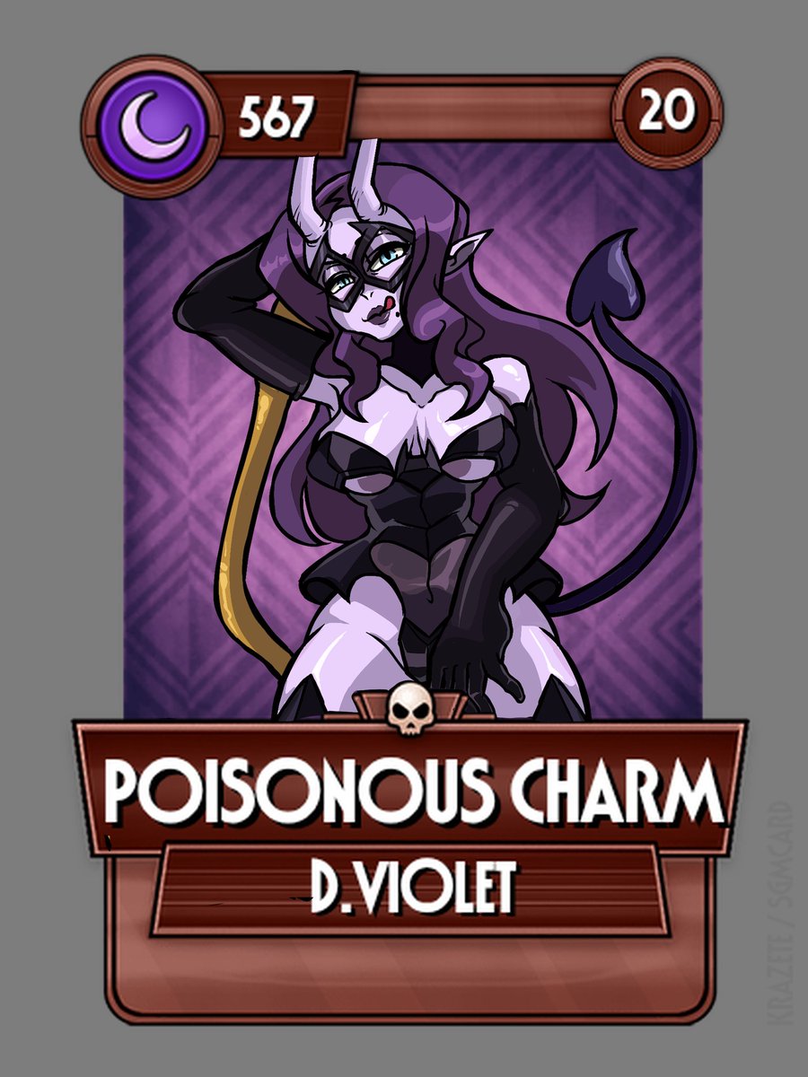 FriedWirin's tweet photo. Skullgirls × D.Violet💜❤️🔥
"I'll be waiting for you the day you join the game"
#Skullgirlsmobile #Skullgirls #DViolet https://t.co/IEE5EWbVPA