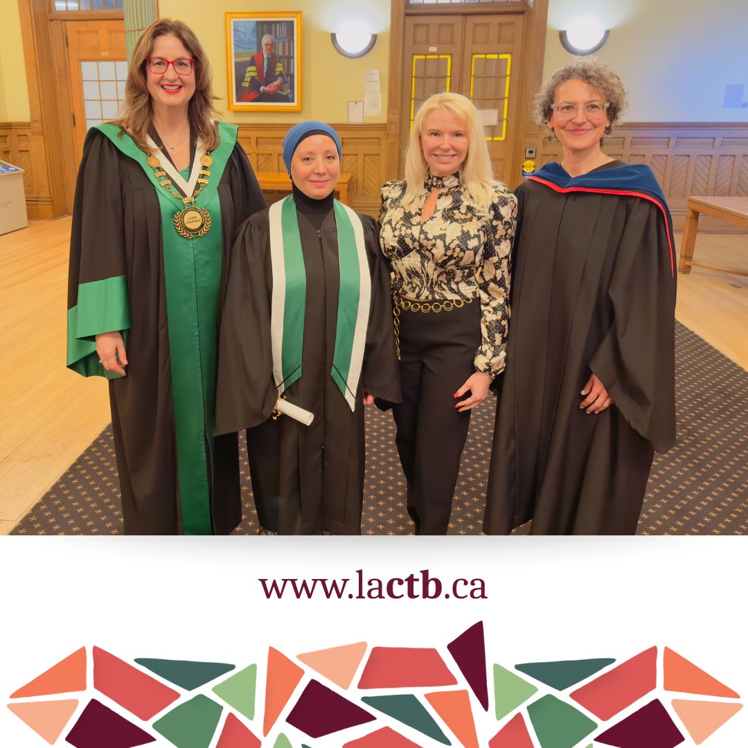 CTrilleblanc's tweet photo. 🎓 Félicitations à Vanessa Kistnah Thomas et Samira Guedjali, récipiendaires des bourses de la CTB lors de la remise des diplômes du @CollegeLaCite ! 

✨ Congratulations to our scholarship recipients! We are proud to support the Francophone next generation. 💙

#CTB #ONfr https://t.co/MKToMvClZW