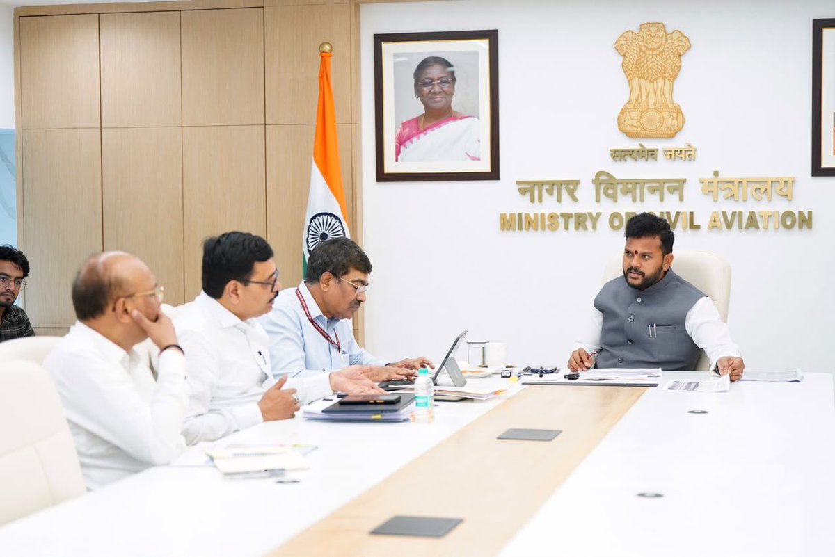 RamMNK's tweet photo. Reviewed the elevation designs and construction progress of key airport projects; including Purnea, Warangal, Coimbatore and Vijayawada.

Indian airports are being recognised globally for architecture that goes beyond terminals - blending technology, sustainability and the rich cultural heritage of our nation.

Kudos to our engineers and architects for incorporating Hon'ble PM's 'Vikas Bhi, Virasat Bhi' vision with passenger-centric designs.