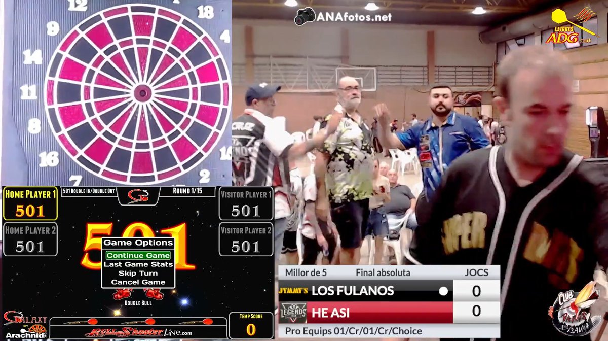 AnafotosN's tweet photo. Ya se puede ver el video de Bullshooter Catalunya 2025, de la Final Equipos PRO, LOS FULANOS vs HE ASI en: https://t.co/7dGUmP9zjf del Sabado 13 de Septiembre de 2025, en Pavelló d'esports Sant Quirze de Besora. #darts #dardos #bullshootereu #lliguesadg #cdbisaura @AnafotosN 😊 https://t.co/UFSXUXf3Bg