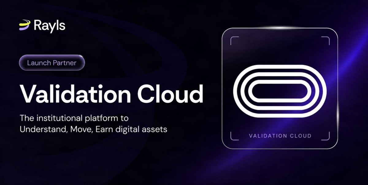 RaylsLabs's tweet photo. Every onchain app needs a reliable way to connect to the blockchain.

That's why @ValidationCloud is now powering a trusted RPC for the Rayls Public Chain.

For builders, that means:
• Better uptime and scalability
• Faster and more reliable connections
• Access to the full history of the chain through archive nodes
• Infrastructure run by an independent, enterprise-grade provider trusted across the industry

One more step toward making Rayls ready for institutional-scale finance.

Claim 50M free compute units to get started: https://t.co/j165tZHfRA