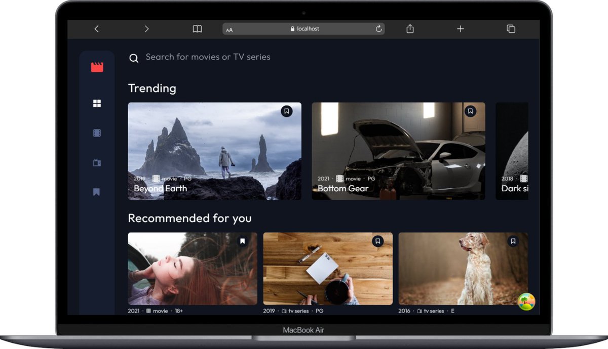 _devPRIME's tweet photo. December 26, 2025, I built this project on the left, an entertainment web app from @frontendmentor. Static. No live data. Just pulled custom data from supabase.
Today, I'm amplifying it into a full movie streaming platform. https://t.co/K1SipUUffc
