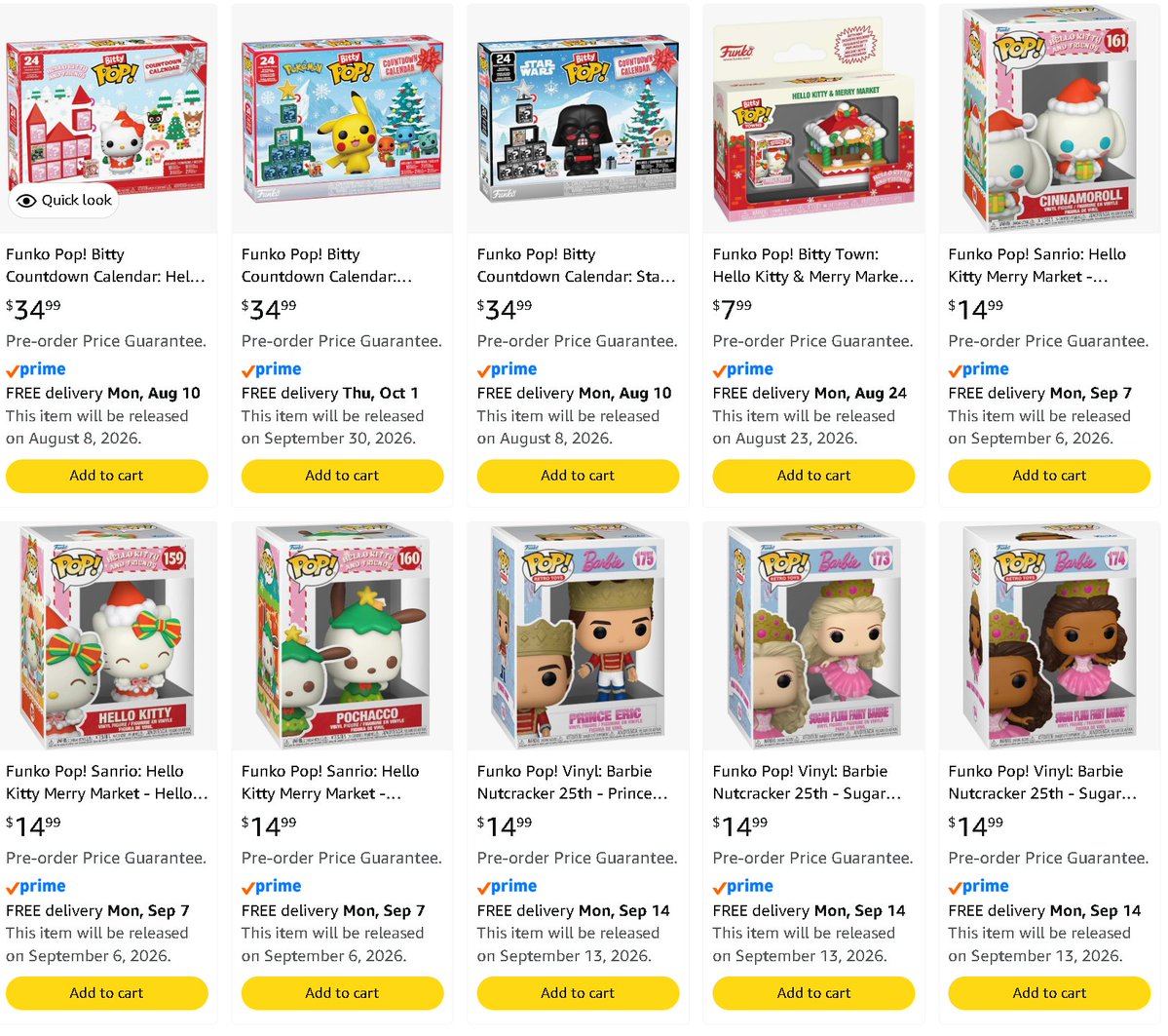 HyperdriveCZ's tweet photo. More Holiday Funko PoP! are available to pre-order on Amazon! 

https://t.co/NWmuBJjh1h

Bitty & Pocket Pop Countdown Calenders, Hello Kitty, Barbie, Spy x Family, Disney's Frozen, & Mickey Mouse! 

#ad #funkopop #funkocollector #funko

As an Amazon Associate I earn from qualifying purchases