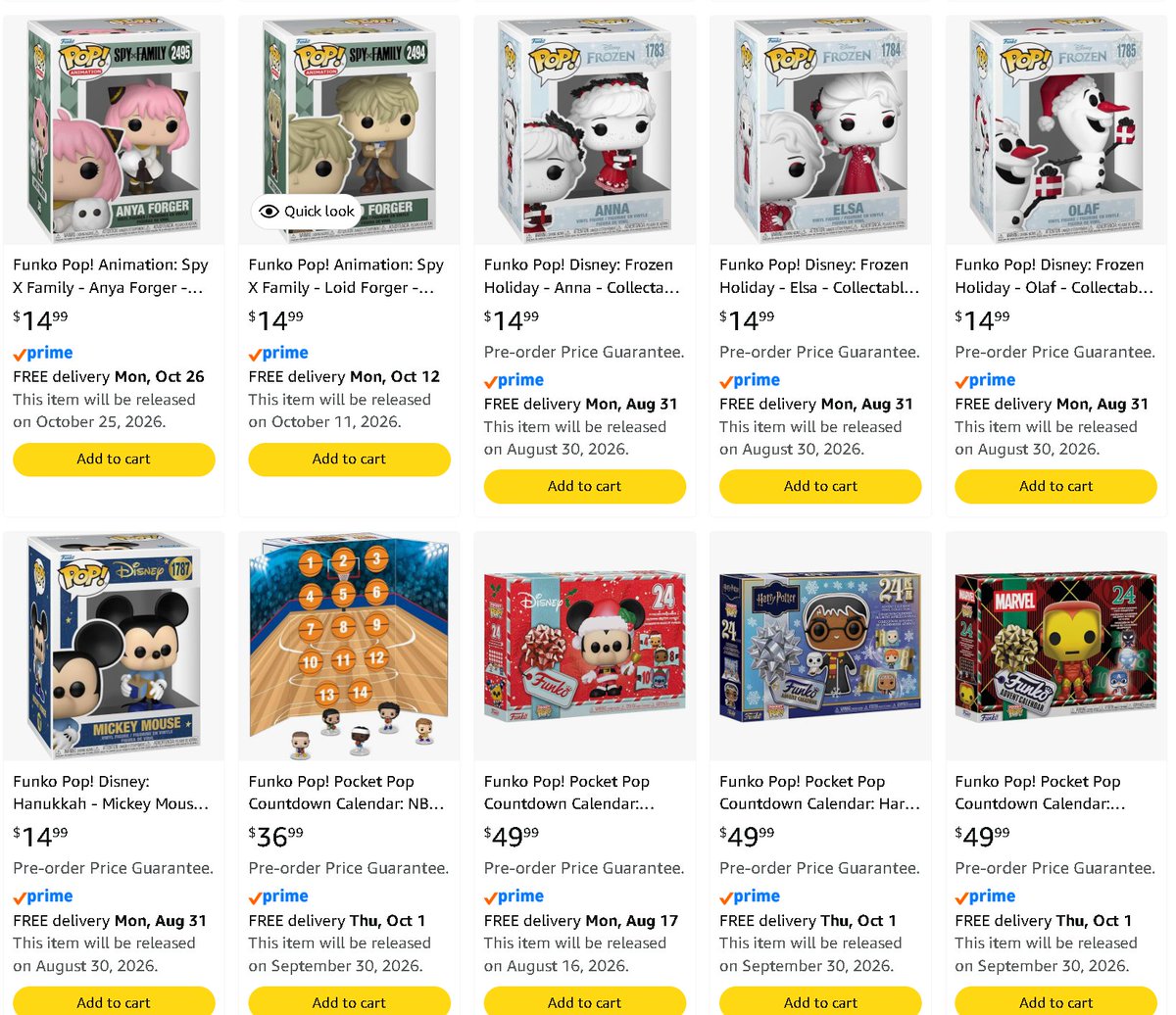 HyperdriveCZ's tweet photo. More Holiday Funko PoP! are available to pre-order on Amazon! 

https://t.co/NWmuBJjh1h

Bitty & Pocket Pop Countdown Calenders, Hello Kitty, Barbie, Spy x Family, Disney's Frozen, & Mickey Mouse! 

#ad #funkopop #funkocollector #funko

As an Amazon Associate I earn from qualifying purchases