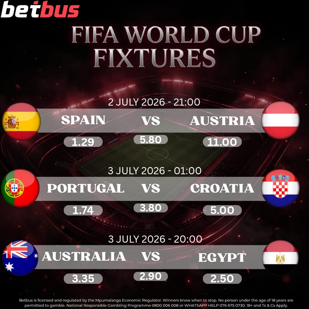 Betbus_za's tweet photo. The FIFA World Cup has delivered everything.💥

😮 Last-minute drama, giant-killers, penalty heartbreak and unforgettable moments. 

Now, with every match carrying knockout pressure, there are no second chances.⚽🏆

https://t.co/cgqjZ4qfRX https://t.co/frXsQOBZuW