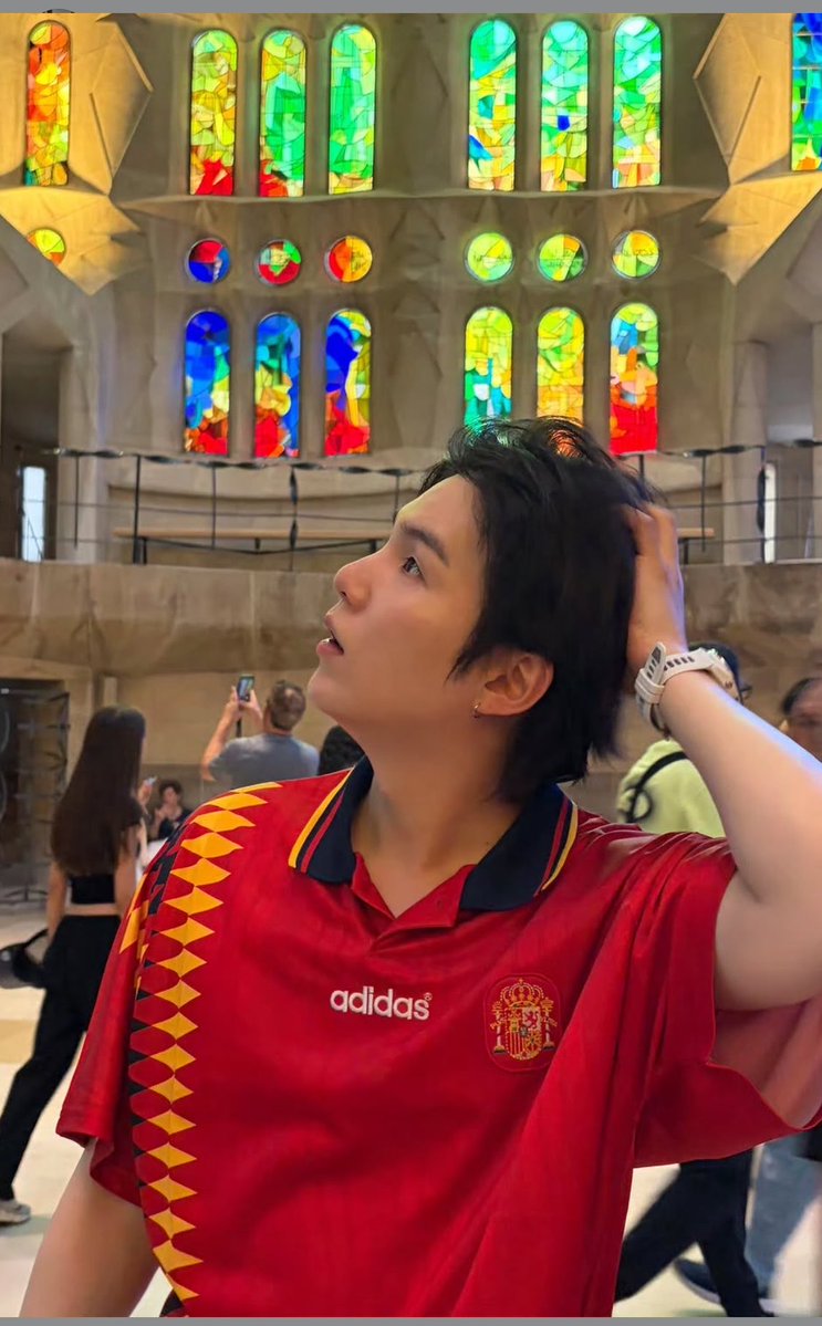 bryony_ellis's tweet photo. Seeing Yoongi getting to immerse himself in beautiful architecture and culture makes me so happy. Please always give them privacy and space to have these enriching human experiences https://t.co/N7CnyG4uSW