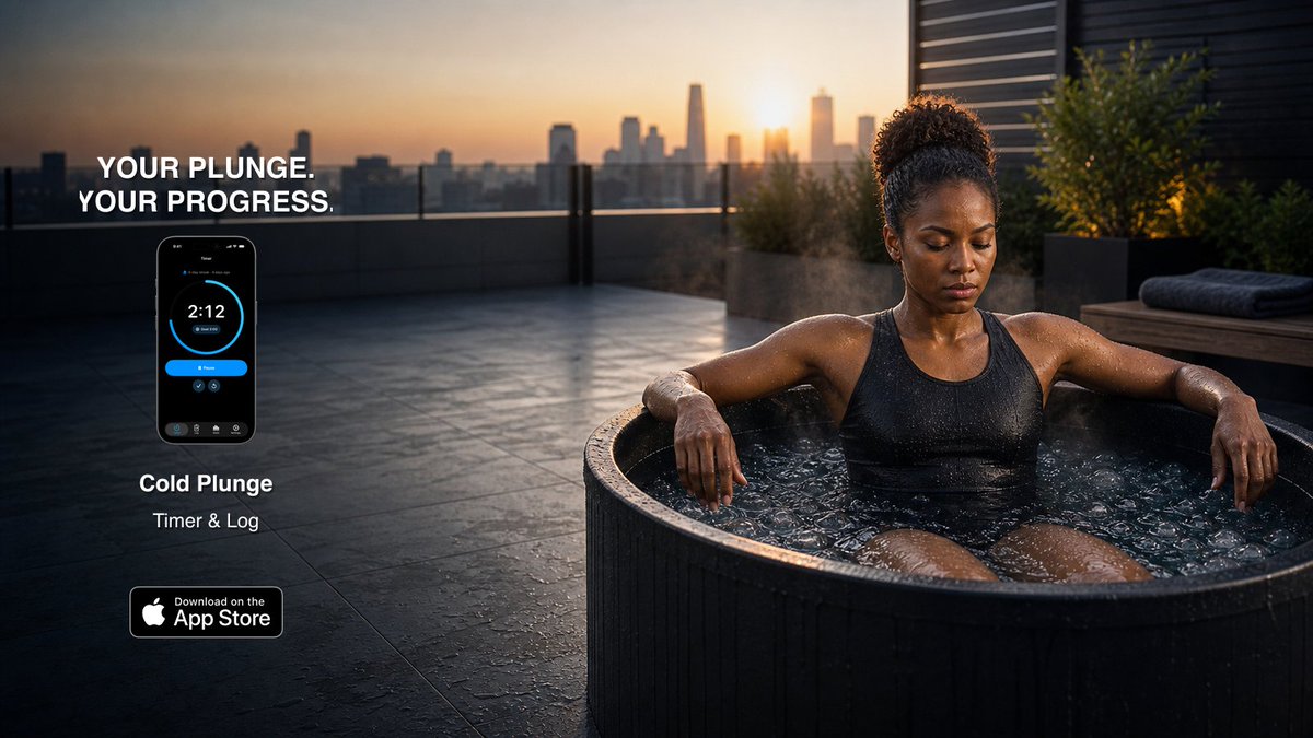 ColdPlungeTimer's tweet photo. Your plunge does not need a complicated setup. Start the timer, finish the session, keep the streak going. 🧊⏱️
Download:  https://t.co/GHL9r4bLeK
#ColdPlungeChallenge #coldplungebenefits #icebath https://t.co/gi9t95dRAg