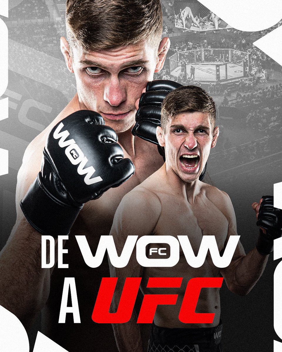 wowfcmma's tweet photo. 𝐃𝐞 𝐖𝐎𝐖 𝐚 𝐥𝐚 𝐔𝐅𝐂. 🥊🔥

Nos llena de orgullo anunciar que Damian Rzepecki da el salto a la #UFC.

En #WOWfc creemos en el crecimiento de nuestros atletas, porque WOW es libertad para los peleadores y acompañarlos hasta alcanzar sus metas es nuestra mayor satisfacción.

¡Enhorabuena por este gran paso, Damian! Te deseamos todo el éxito en esta nueva etapa. Estamos seguros de que llevarás contigo el trabajo, el esfuerzo y la dedicación que te han traído hasta aquí.

¡A por ello! El mejor está por venir. 👊

——

𝐅𝐫𝐨𝐦 𝐖𝐎𝐖 𝐭𝐨 𝐭𝐡𝐞 𝐔𝐅𝐂. 🥊🔥

We’re proud to announce that Damian Rzepecki is making the move to the #UFC.

At #WOWfc, we believe in helping our athletes grow because WOW means freedom for fighters, and supporting them as they pursue their goals is our greatest reward.

Congratulations on this huge step, Damian! We wish you nothing but success in this new chapter. We’re confident you’ll carry with you the hard work, commitment, and dedication that brought you here.

Go get it! The best is yet to come. 👊