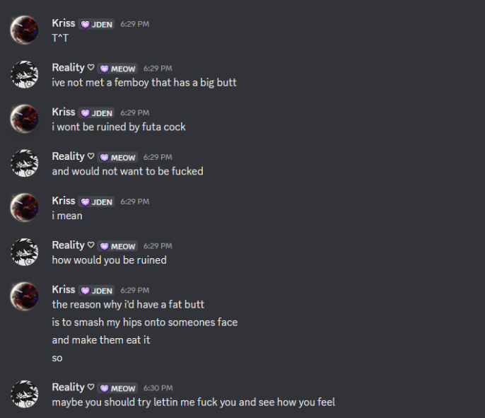 KrisDurrGoons's tweet photo. ookay, since this guy blocked me, i want to clear up this:
i AM a femboy with a big butt, but i only use my ass to ride peoples faces, nothing else.
i get turned off HEAVILY if someone tries to fuck my butt. I am a Dominant femboy. i HATE it if someone does it. thats my limit. ty https://t.co/x5GmCnAm2t