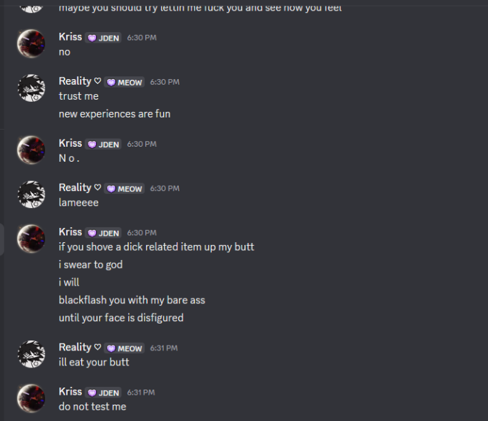 KrisDurrGoons's tweet photo. ookay, since this guy blocked me, i want to clear up this:
i AM a femboy with a big butt, but i only use my ass to ride peoples faces, nothing else.
i get turned off HEAVILY if someone tries to fuck my butt. I am a Dominant femboy. i HATE it if someone does it. thats my limit. ty https://t.co/x5GmCnAm2t
