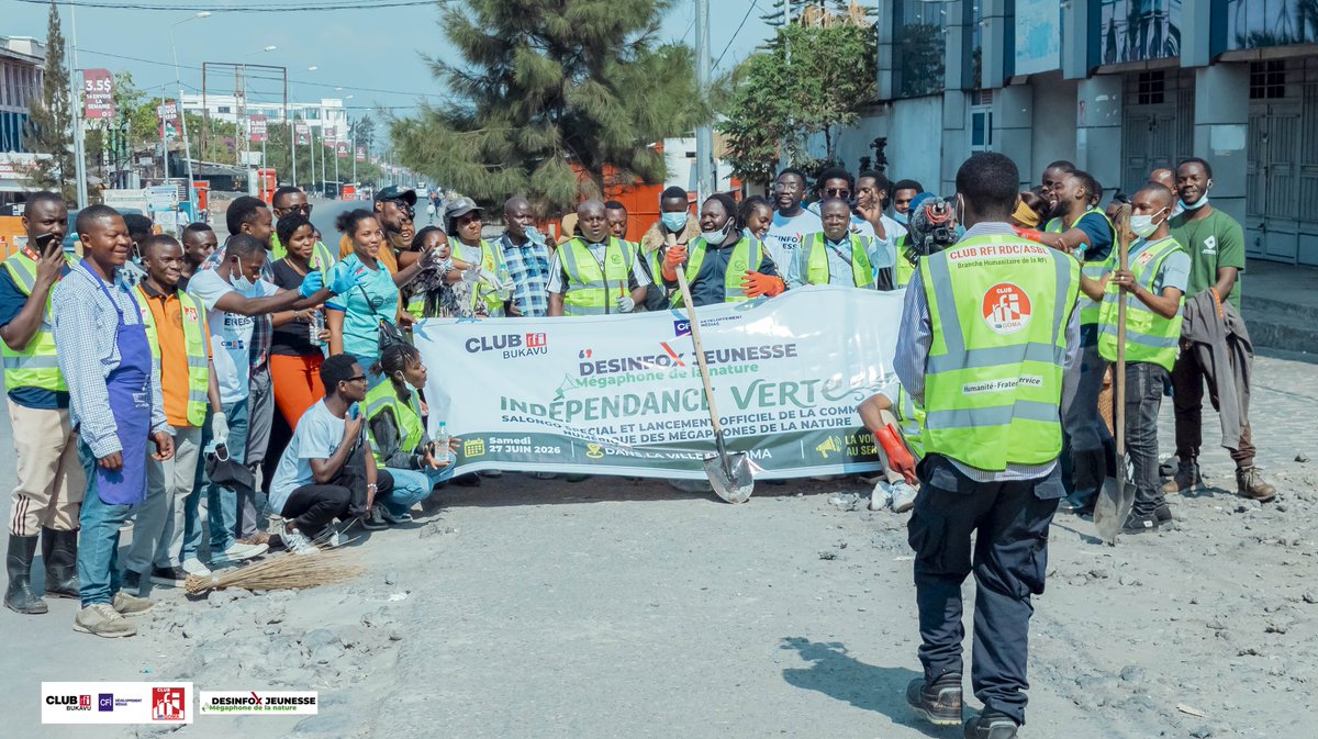 EcoDGrandsLacs's tweet photo. Le samedi 27 juin, EcoD Grands-Lacs  a participé à un #salongo spécial organisé par le Club RFI Goma en image . Cet événement mobilisateur a rassemblé plusieurs jeunes autour d'une cause essentielle : la préservation de notre environnement. https://t.co/85eGzHjNdc