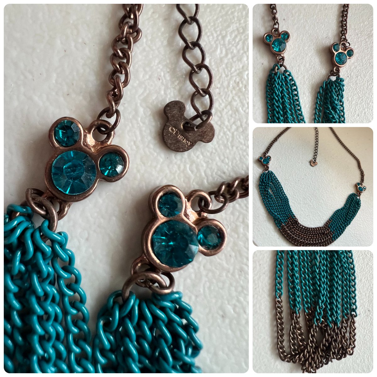 TeriE's tweet photo. VINTAGE Disney #MickeyIcon Crystal Copper 16" Necklace Multi Chain Teal Dip
https://t.co/k8sdWtxmfY
#disneyjewelryforsale #copperjewelry #uniquedisney #disneyfashion #mickeymouse #disneyaccessories #disneyaccessoryoftheday #disneycosplay #funfashion #disneystyle #MickeyStyle https://t.co/07dCCaLGWm
