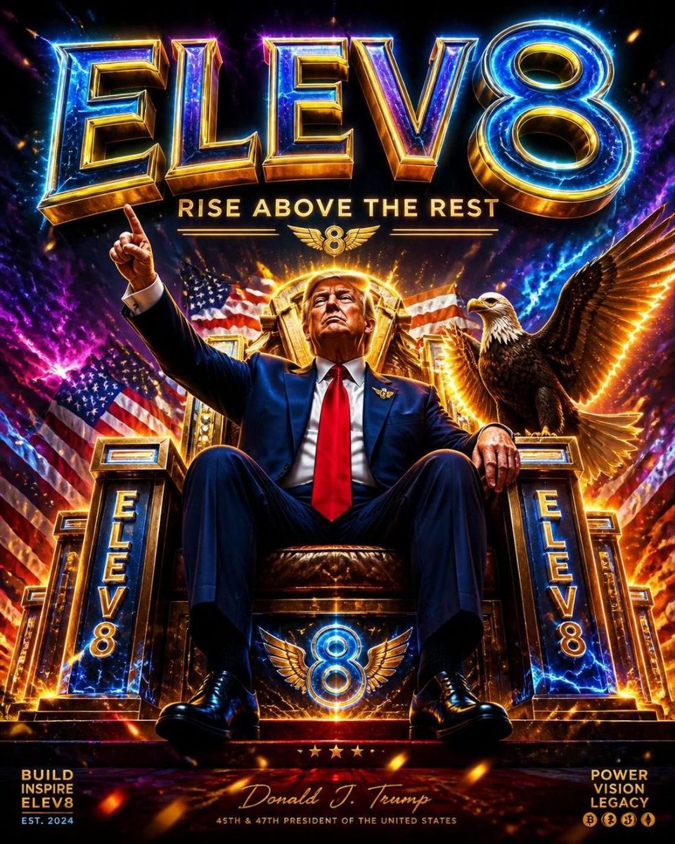Elev8todate's tweet photo. MAKE YOURSELF GREAT AGAIN.
Nobody is coming to save you.
Discipline is a choice.
Consistency is a weapon.
Excellence is earned daily.

Every morning. Every evening.
Show up. Level up. ELEV8.

8 AM • 8 PM
Discipline. Consistency. Elevation. 
It begins here 

🫴🏽https://t.co/kRjLtUdZ7B

#ELEV8 #Discipline #Consistency #SelfImprovement #Mindset #PersonalGrowth #RiseAndGrind