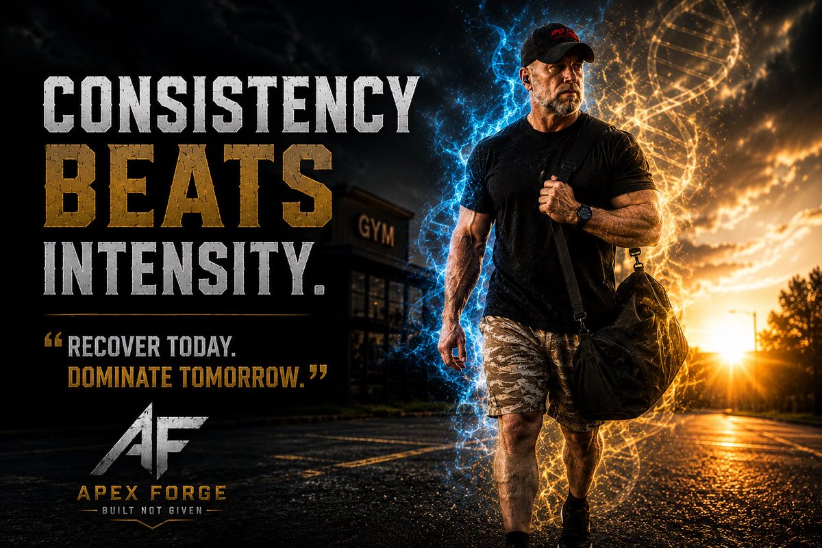 Dpcolby's tweet photo. Most men train hard. Few recover well.

Muscle isn’t built during the workout.

It’s built through sleep, nutrition, hydration, and consistency.

Recover with purpose. Return with power.

Comfort Creates Weakness. Adversity Forges Men.

#Recovery #Strength #gym #fitness https://t.co/WS5ZwYF8fu