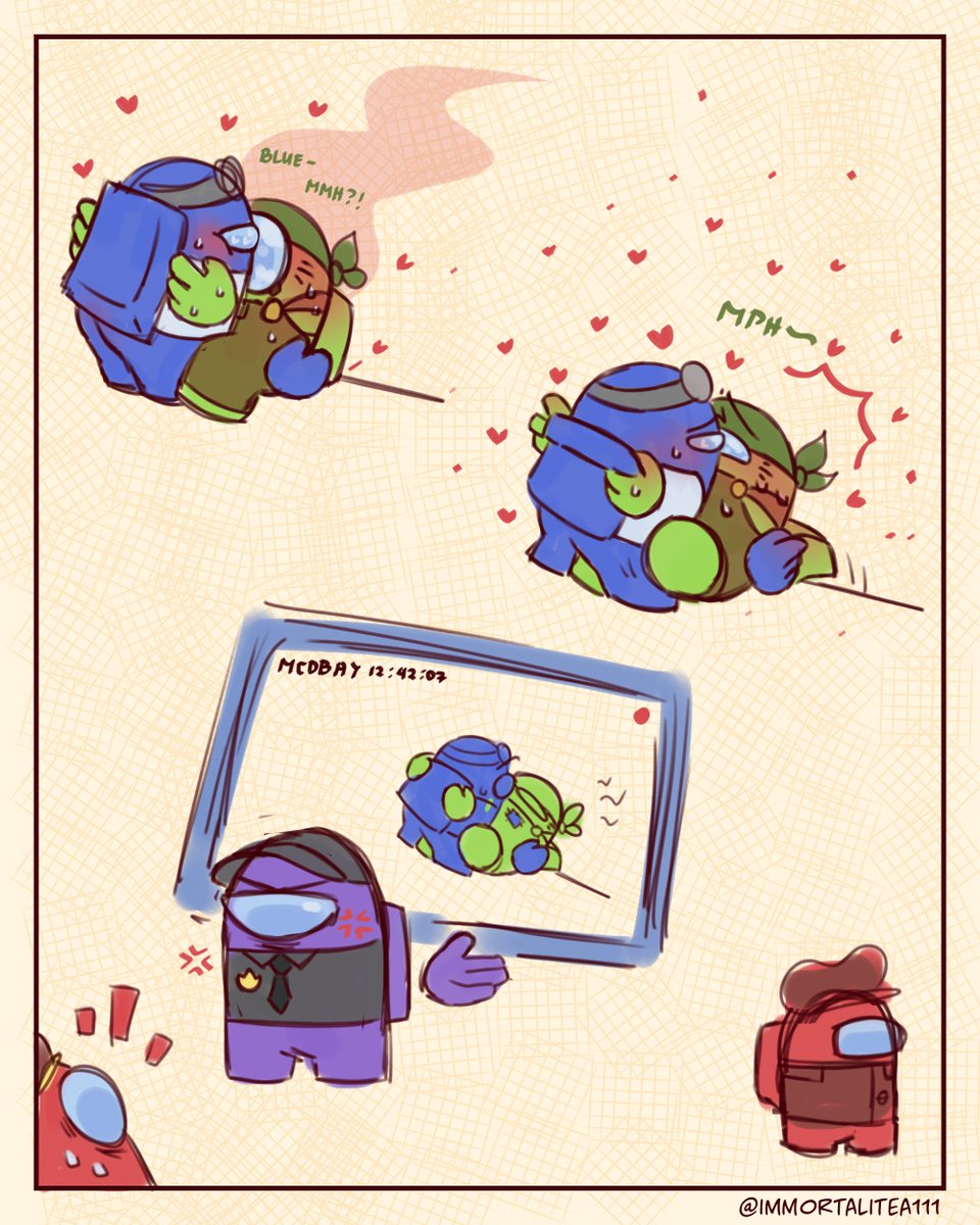 immortalitea111's tweet photo. suggestive (?) #blime bonus page lol #amongus everyone was requesting this in the stream https://t.co/2h6cGu80vD