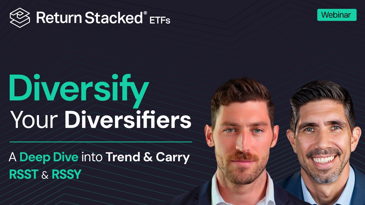 returnstacked's tweet photo. 🗣️ @RodGordilloP and @choffstein recently hosted a live deep dive into RSST and RSSY, breaking down where returns came from over the last 12 months, why trend and carry are designed to complement rather than cancel each other, and how each strategy behaves differently across market environments.

The on-demand replay is now available.