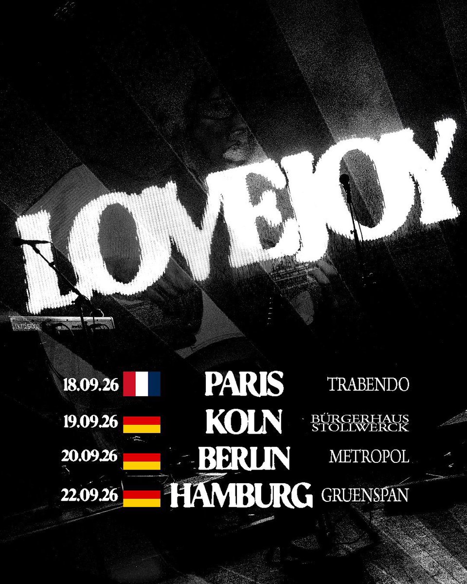 LovejoyJP's tweet photo. Lovejoyのヨーロッパツアー第二弾が発表されました！

追加公演はフランスとドイツの2カ国で開催されます🇩🇪🇫🇷 https://t.co/WiICjOOz2a